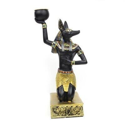 Bougeoir Egyptien | Lueur Intemporelle | Designix - Bougeoirs Anubis   - https://designix.fr/