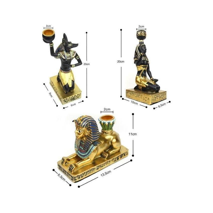 Bougeoir Egyptien | Lueur Intemporelle - Designix Bougeoirs Déesse