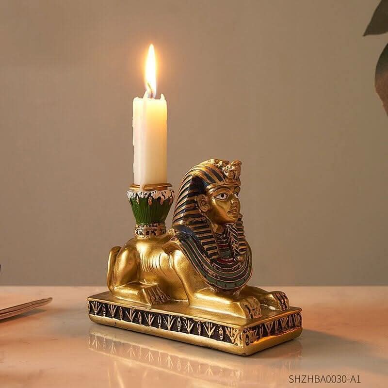 Bougeoir Egyptien | Lueur Intemporelle - Designix Bougeoirs Déesse