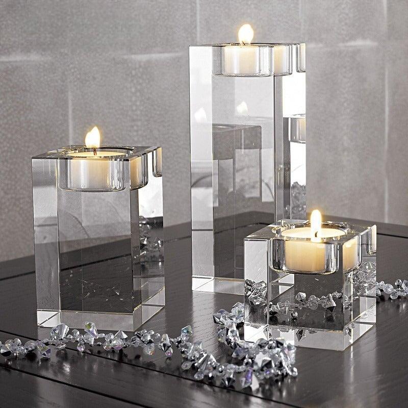 Bougeoir en Verre | Magie des Bougies - Designix Bougeoirs 5x5x4cm