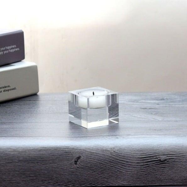 Bougeoir en Verre | Magie des Bougies - Designix Bougeoirs 5x5x4cm