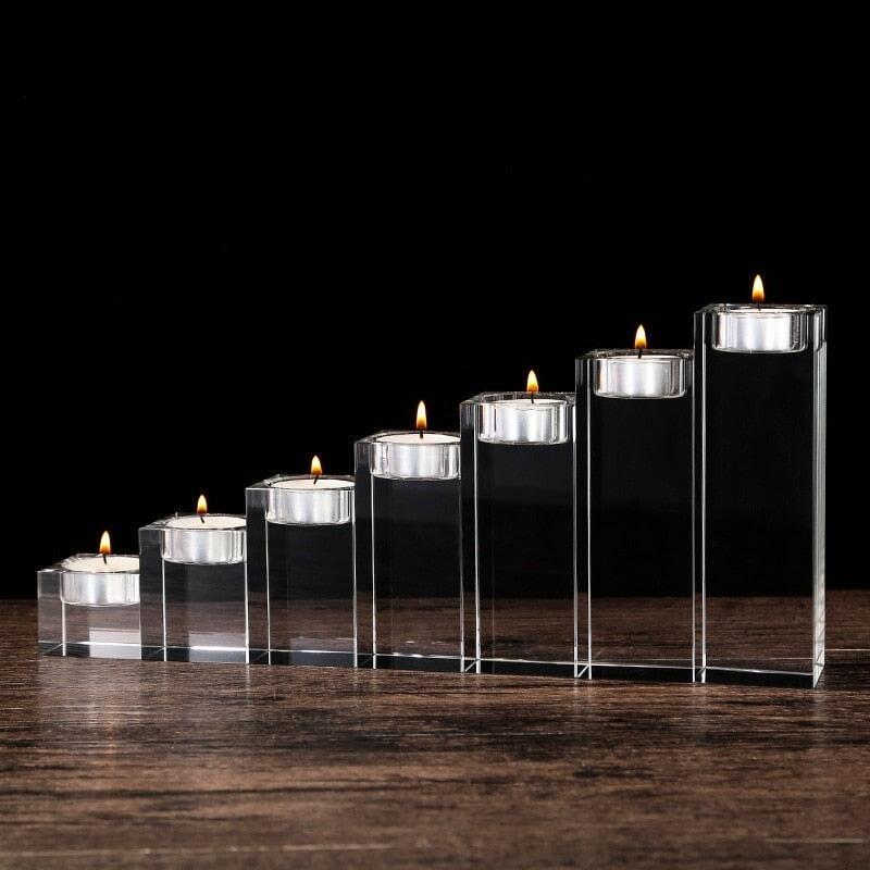 Bougeoir en Verre | Magie des Bougies - Designix Bougeoirs 5x5x4cm