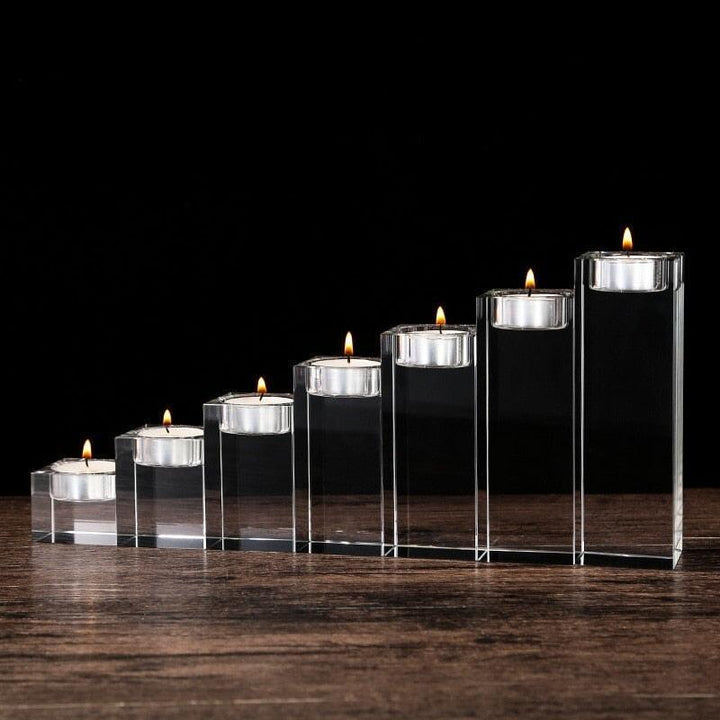 Bougeoir en Verre | Magie des Bougies - Designix Bougeoirs 5x5x4cm