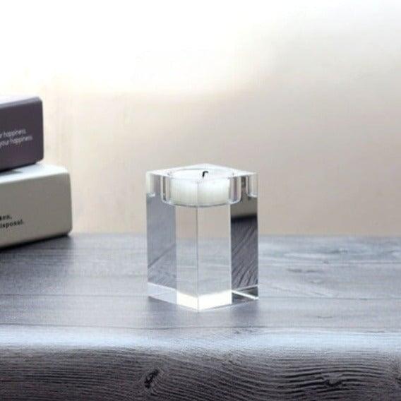Bougeoir en Verre | Magie des Bougies - Designix Bougeoirs 5x5x8cm