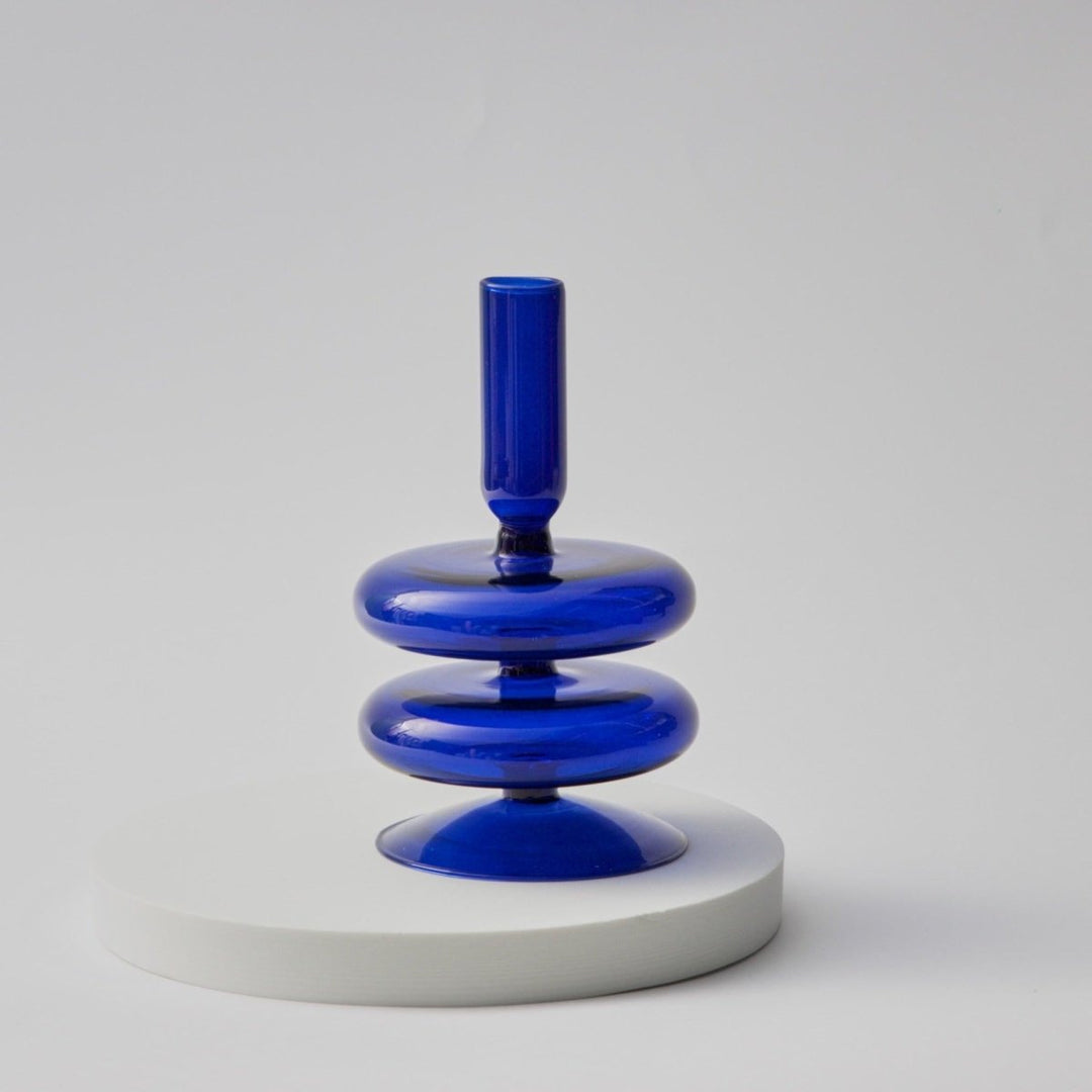 Bougeoir | Lueur d'Élégance - Designix Bougeoirs Bleu