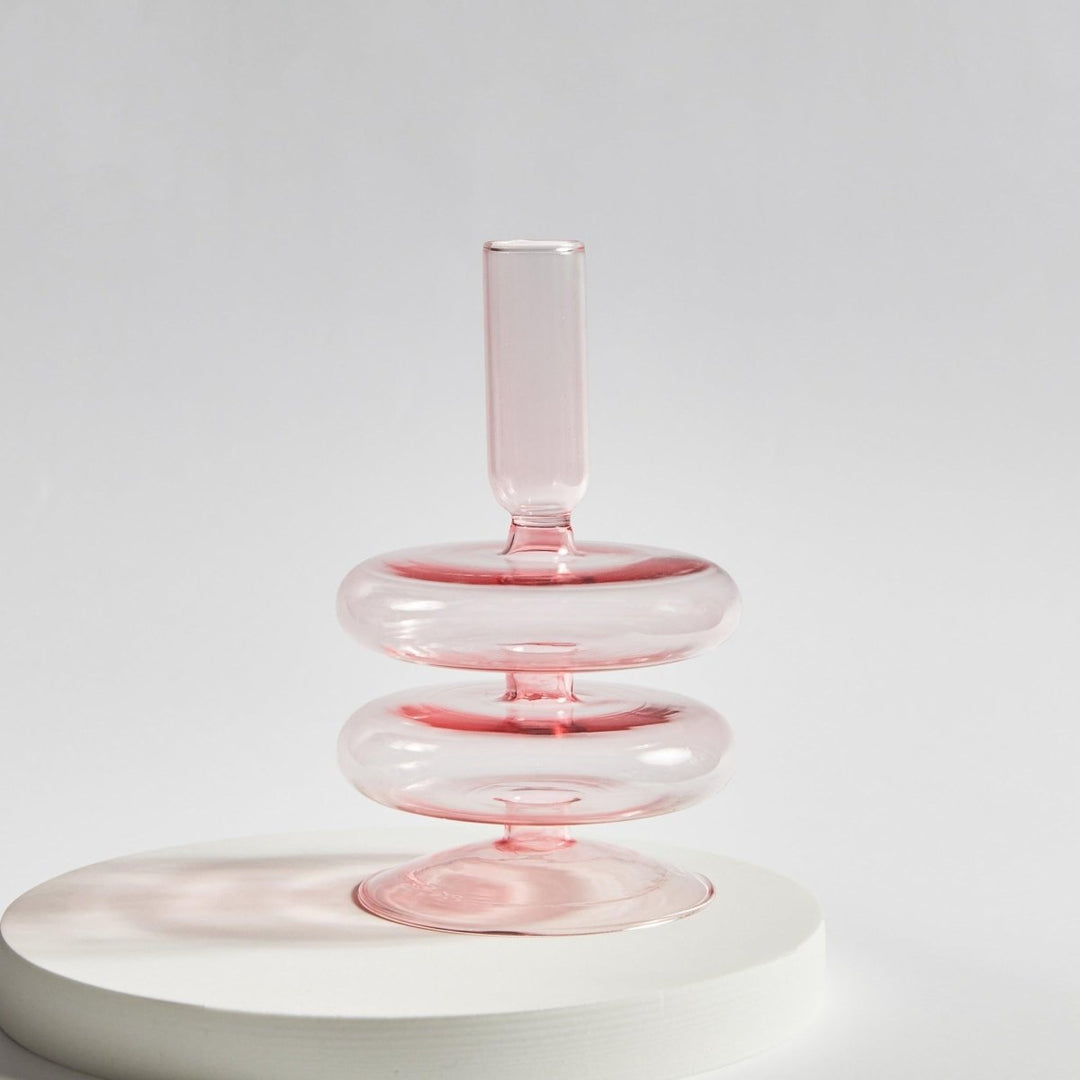 Bougeoir | Lueur d'Élégance - Designix Bougeoirs Rose