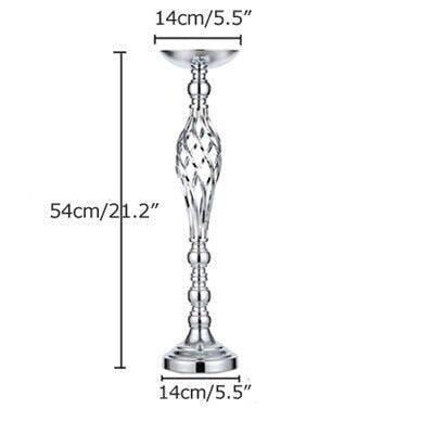 Bougeoir Pilier | Étincelle Moderne - Designix Bougeoirs 1 Pièce / 54 x 14 cm / Argent