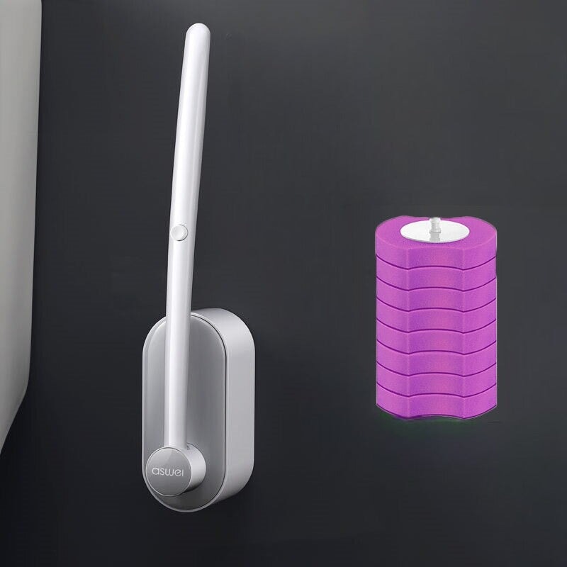 Brosse WC rechargeable | ProClean | Designix - Brosse WC Gris 8 Recharges Lavande   - https://designix.fr/
