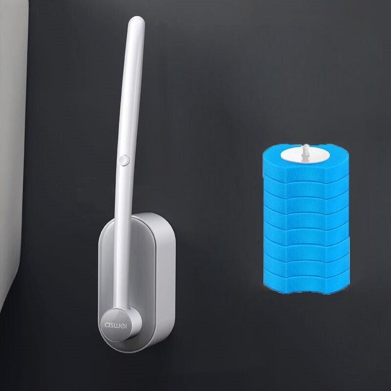 Brosse WC rechargeable | ProClean | Designix - Brosse WC Gris 8 Recharges Océan   - https://designix.fr/