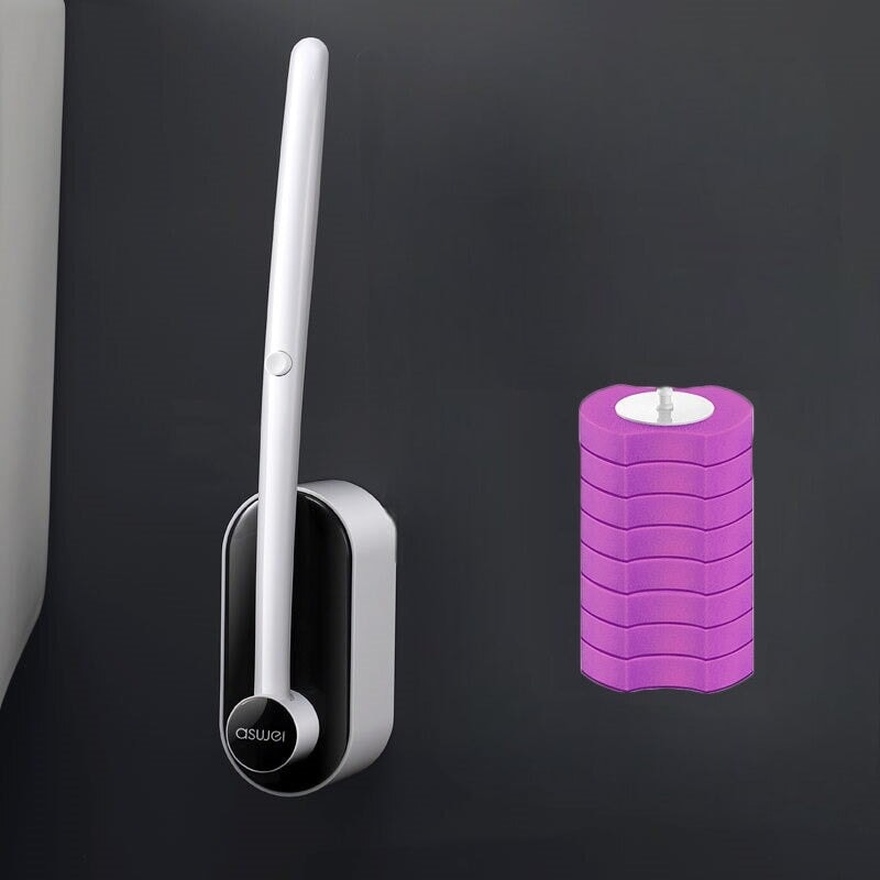 Brosse WC rechargeable | ProClean | Designix - Brosse WC Noir 8 Recharges Lavande   - https://designix.fr/