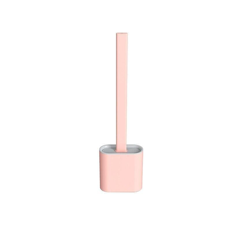 Brosse WC Silicone Plate | Speed Scrub | Designix - Brosse WC Rose   - https://designix.fr/