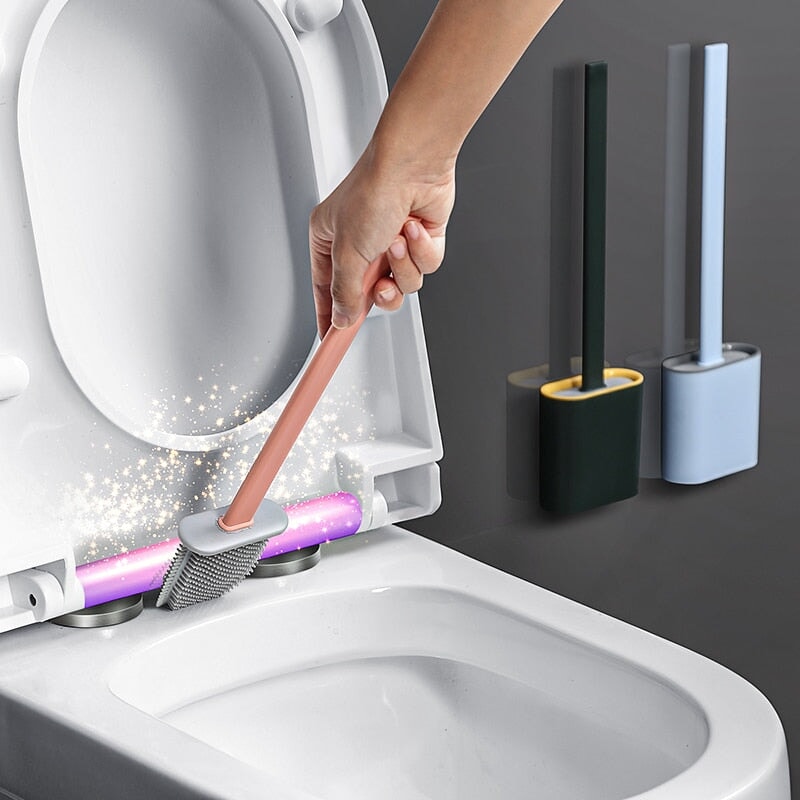 Brosse WC Silicone Plate | Speed Scrub | Designix - Brosse WC    - https://designix.fr/