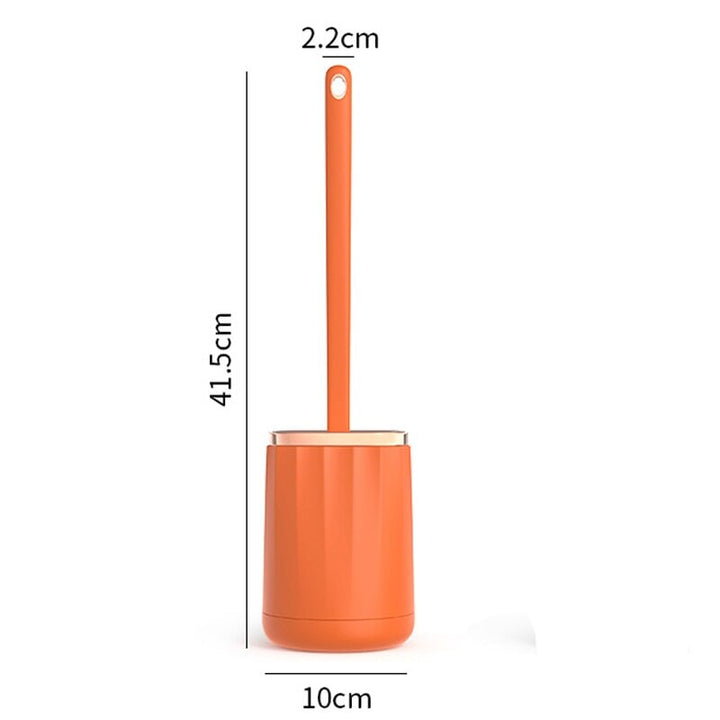 Brosse WC Silicone Plate | Wave Glow | Designix - Brosse WC Orange   - https://designix.fr/