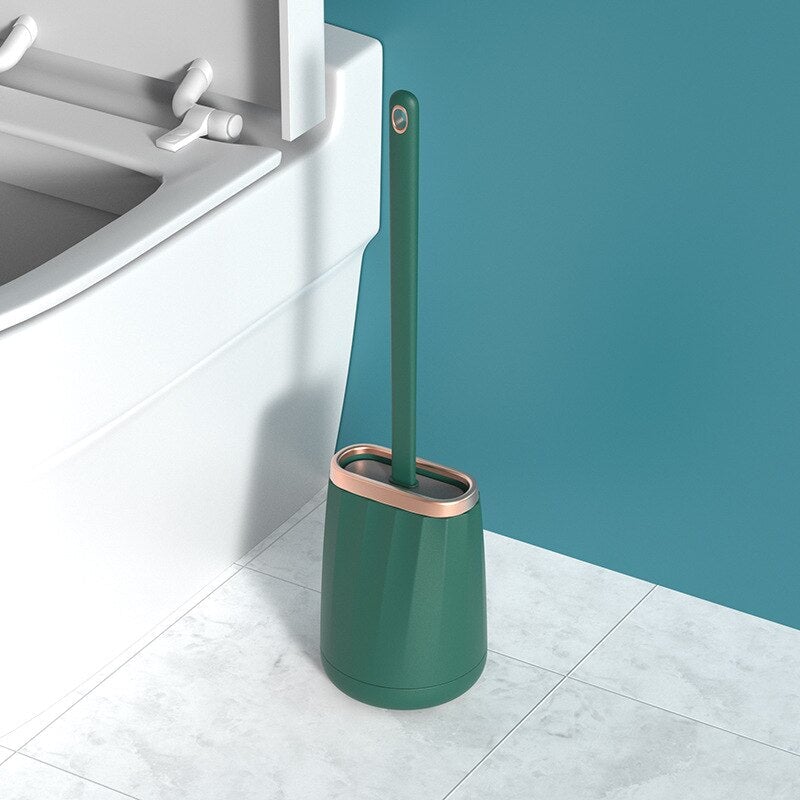 Brosse WC Silicone Plate | Wave Glow | Designix - Brosse WC Bleu   - https://designix.fr/