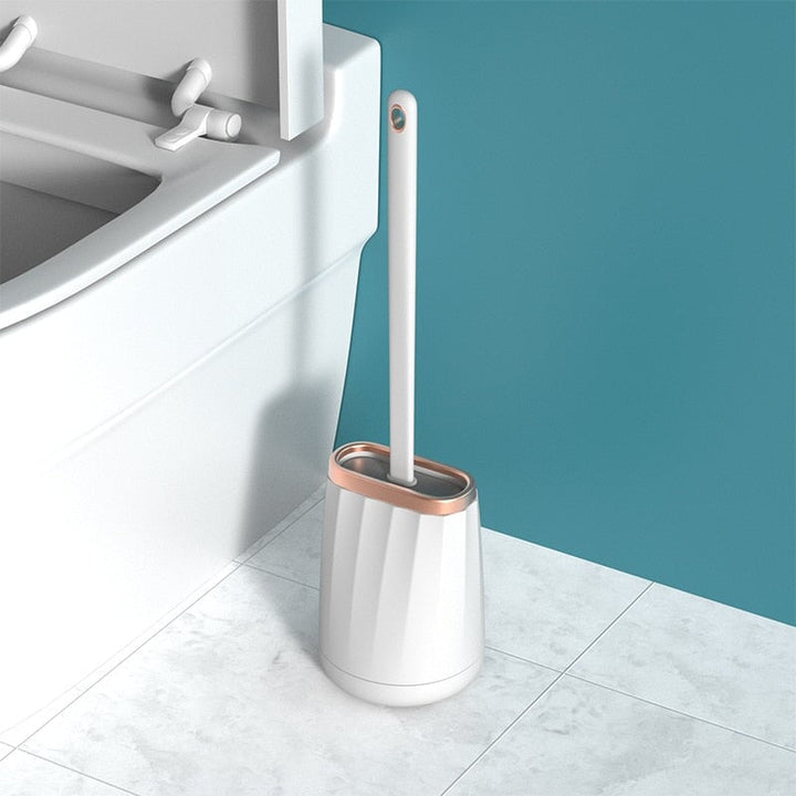 Brosse WC Silicone Plate | Wave Glow | Designix - Brosse WC Blanc   - https://designix.fr/