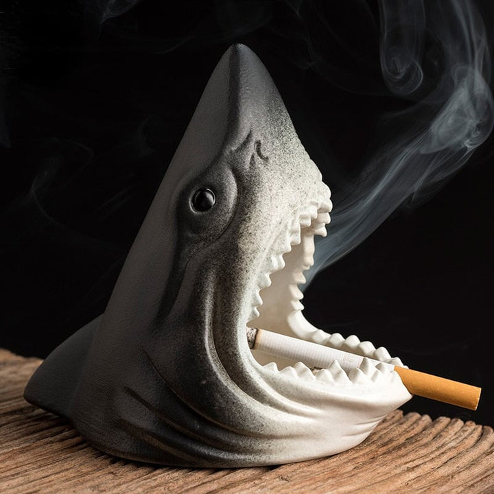 Cendrier Requin | Shark | Designix - Cendrier Gris   - https://designix.fr/