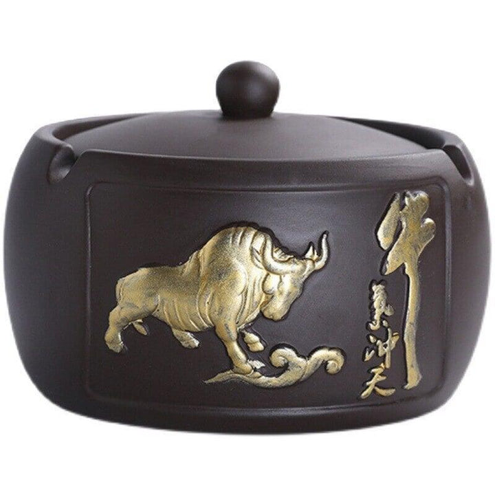 Cendrier Taureau | Enigma - Designix Cendrier Carré Noir