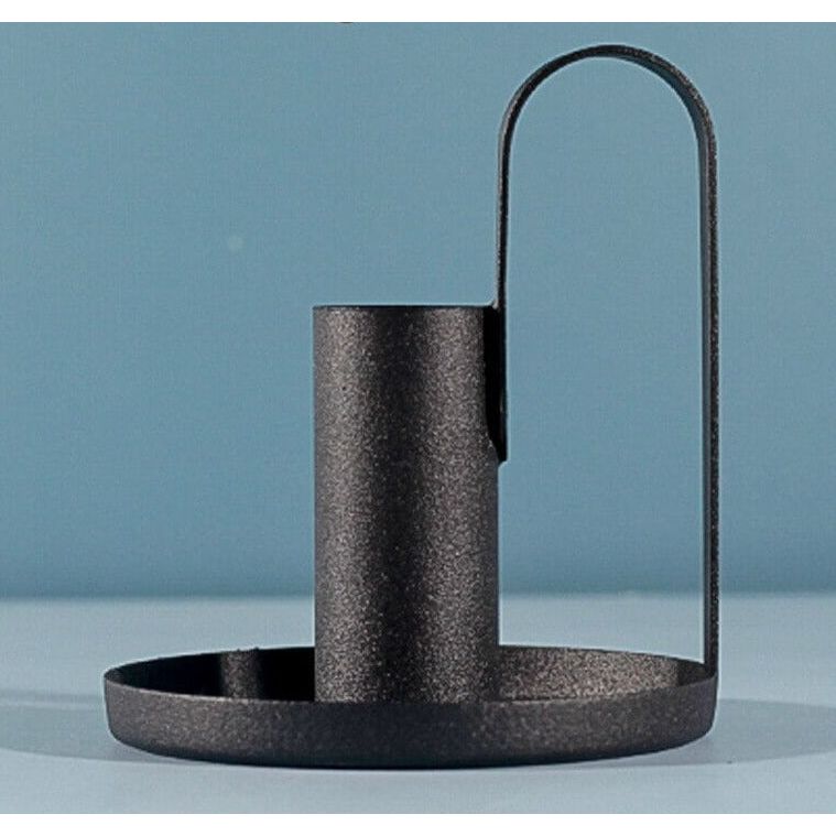 Chandelier Noir Mat Retro | Fjord - Designix Bougeoirs