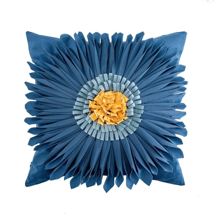 Coussin Fleurs | Doux Rêves - Designix Coussin Housse Bleu Nuit | Carrée