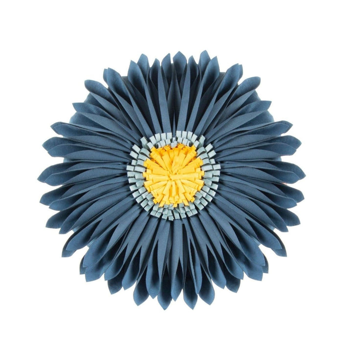 Coussin Fleurs | Doux Rêves - Designix Coussin Housse Bleu Nuit | Ronde