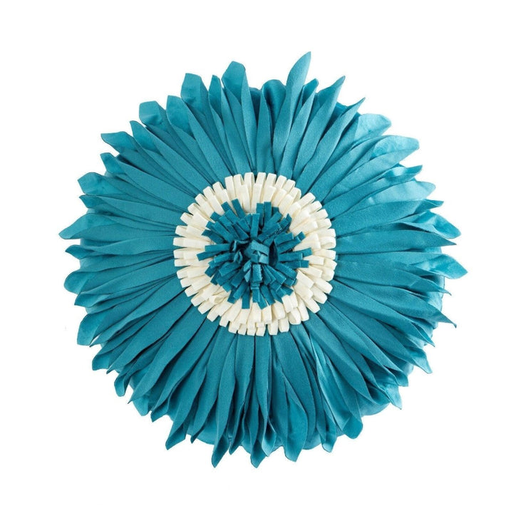 Coussin Fleurs | Doux Rêves - Designix Coussin Housse Bleu | Ronde