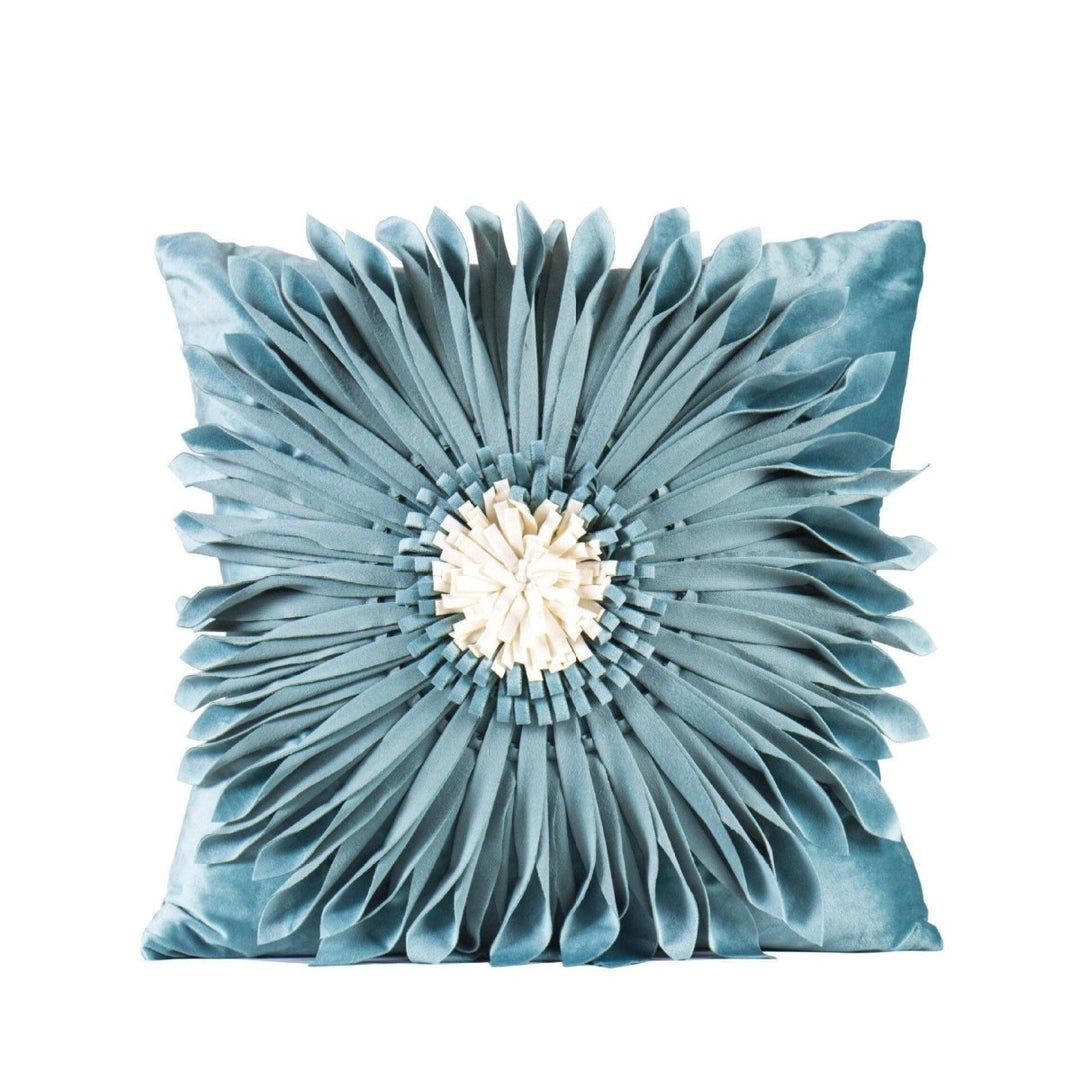 Coussin Fleurs | Doux Rêves - Designix Coussin Housse Cyan | Carrée