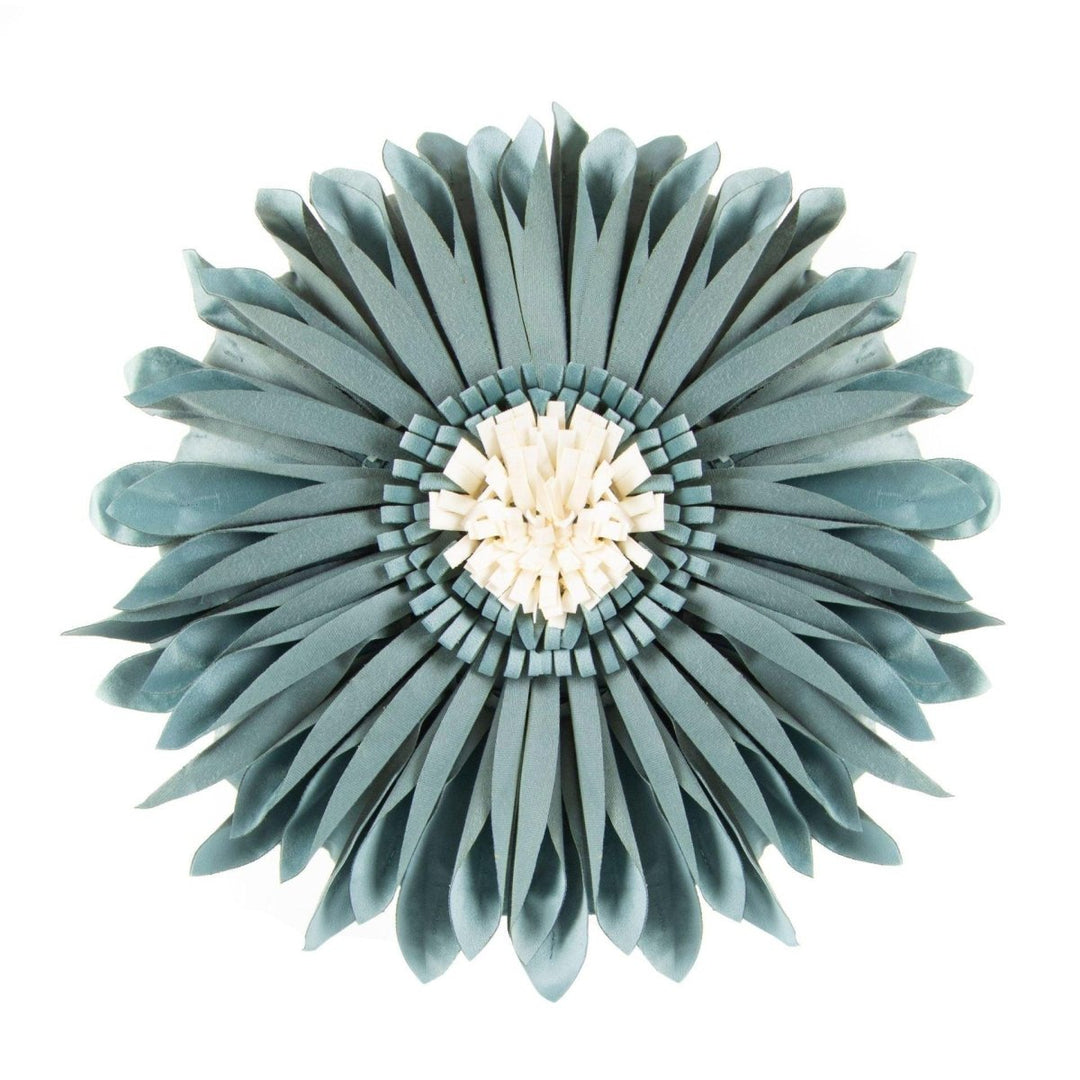 Coussin Fleurs | Doux Rêves - Designix Coussin Housse Cyan | Ronde