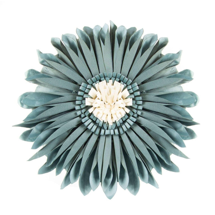 Coussin Fleurs | Doux Rêves - Designix Coussin Housse Cyan | Ronde