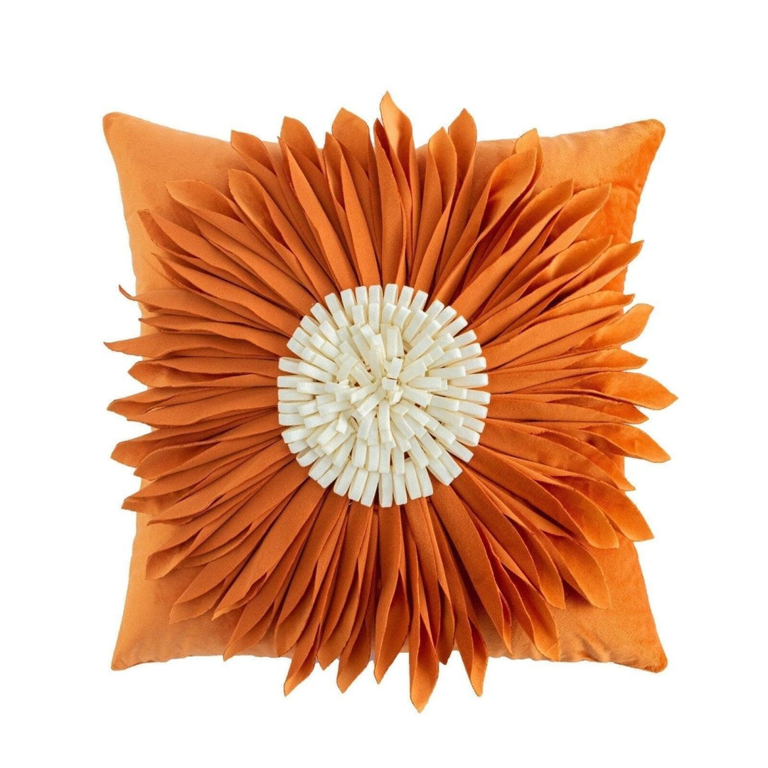 Coussin Fleurs | Doux Rêves - Designix Coussin Housse Orange | Carrée