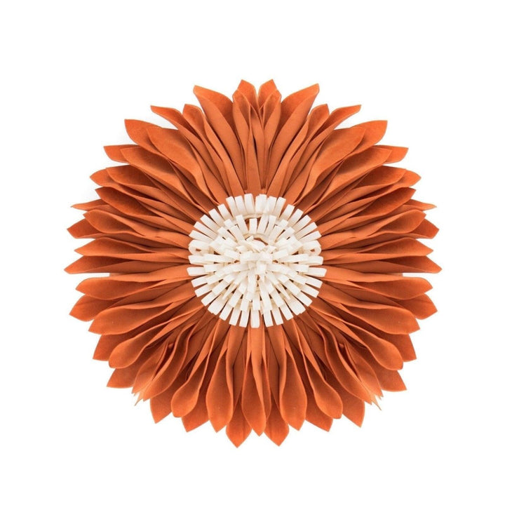 Coussin Fleurs | Doux Rêves - Designix Coussin Housse Orange | Ronde
