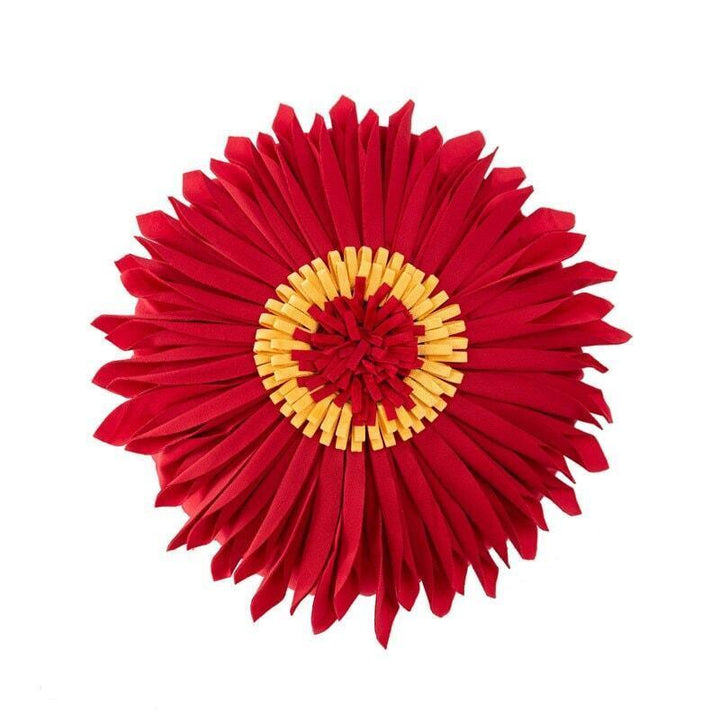 Coussin Fleurs | Doux Rêves - Designix Coussin Housse Rouge | Ronde