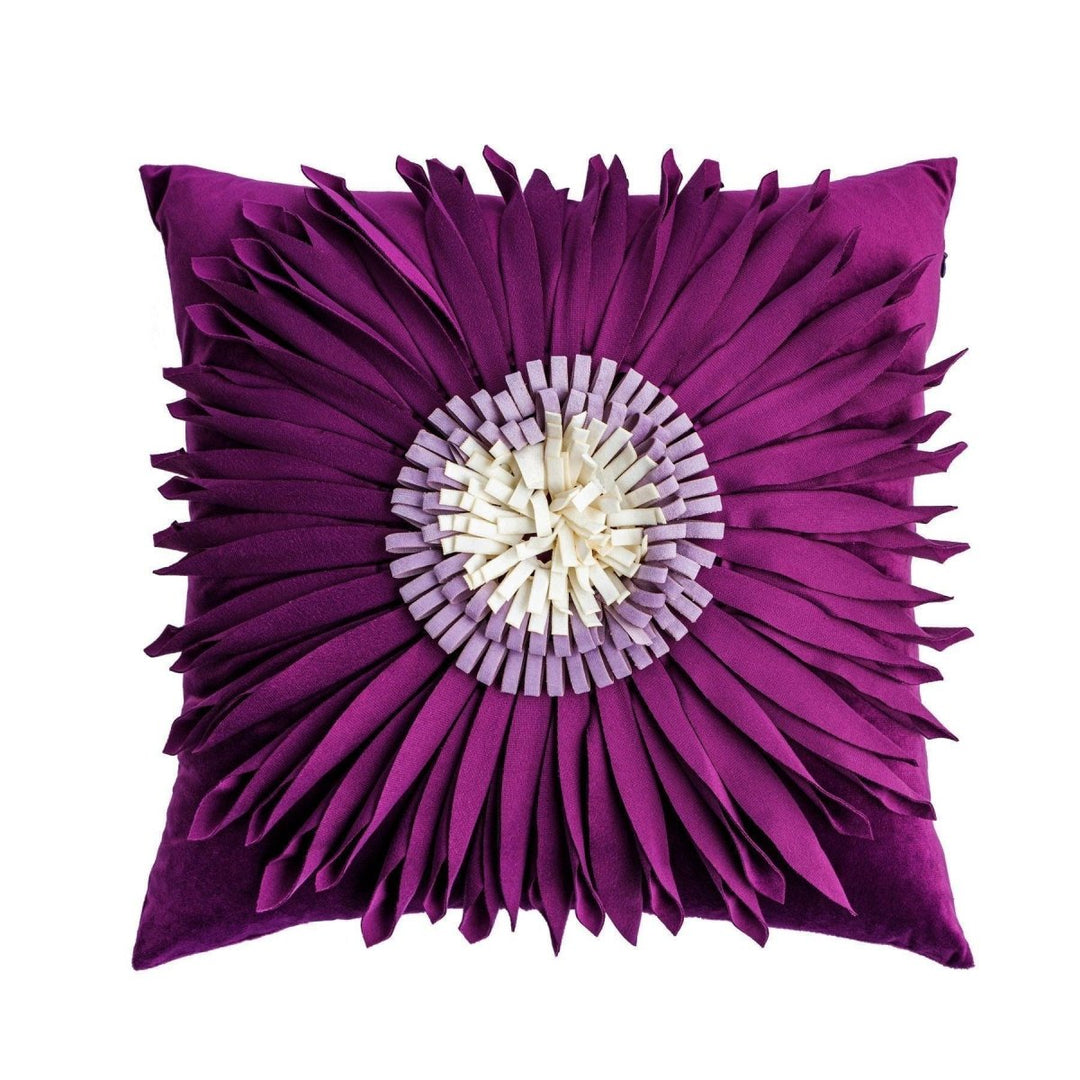 Coussin Fleurs | Doux Rêves - Designix Coussin Housse Violette | Carrée