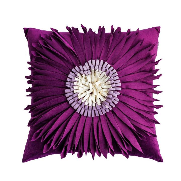 Coussin Fleurs | Doux Rêves - Designix Coussin Housse Violette | Carrée