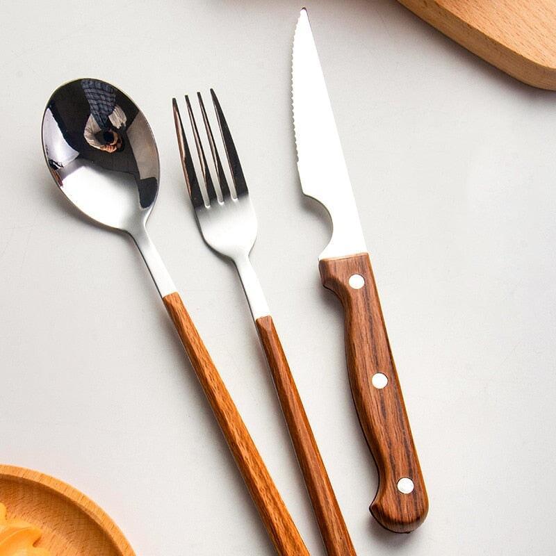 Couverts avec Poignée en Plastique | Élégance - Designix Couverts de table 12 Couverts