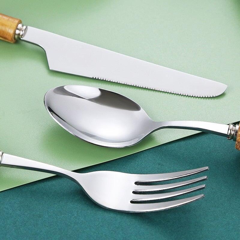 Couverts Bambou | Évanescence - Designix Couverts de table 16 Couverts