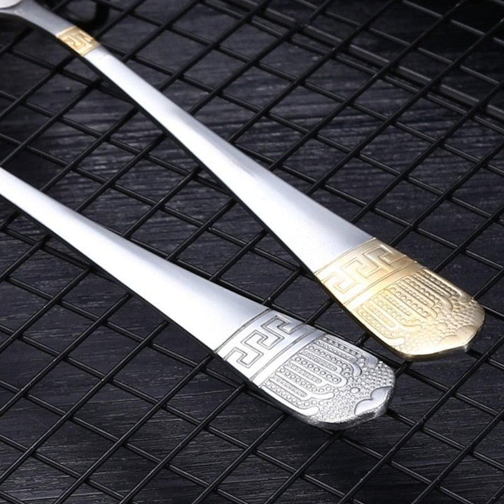 Couverts Couronné | Éclipsa - Designix Couverts de table 16 Couverts | Argent
