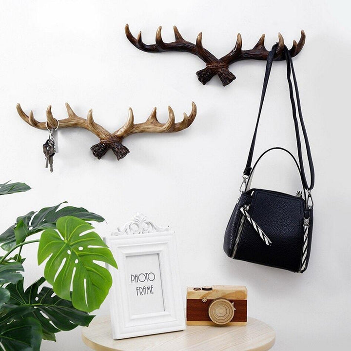 Crochet Bois Cerf Décoratif | Aube - Designix Porte Manteaux Claire