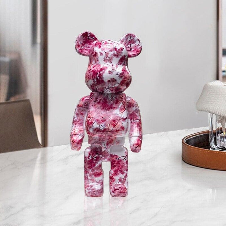 Figurine d'ours graffiti Décoration d'intérieur Statue d'animal Stockage Jarre à argent | Designix - Amazon N - https://designix.fr/