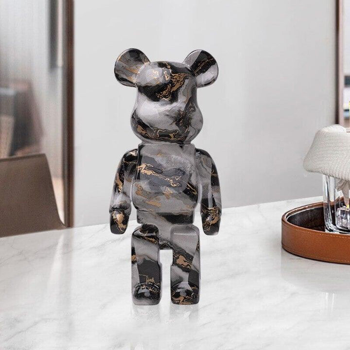 Figurine d'ours graffiti Décoration d'intérieur Statue d'animal Stockage Jarre à argent | Designix - Amazon K - https://designix.fr/