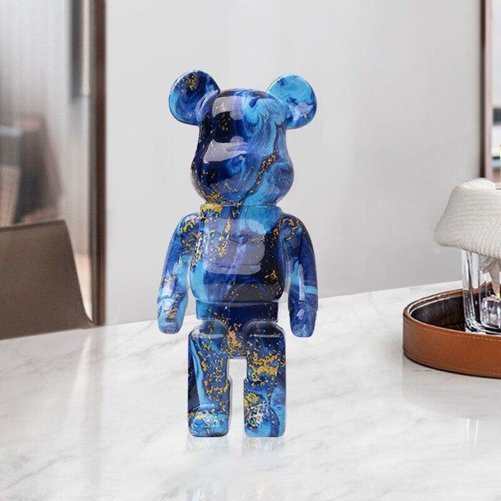 Figurine d'ours graffiti Décoration d'intérieur Statue d'animal Stockage Jarre à argent | Designix - Amazon H - https://designix.fr/