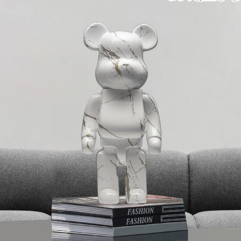 Figurine d'ours graffiti Décoration d'intérieur Statue d'animal Stockage Jarre à argent | Designix - Amazon E - https://designix.fr/