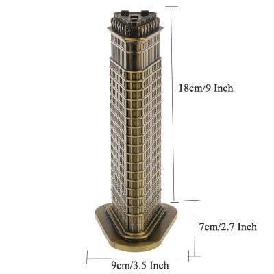 Figurine Métal Architecture Souvenir | Iaco - Designix Statuette Bâtiment Flatiron