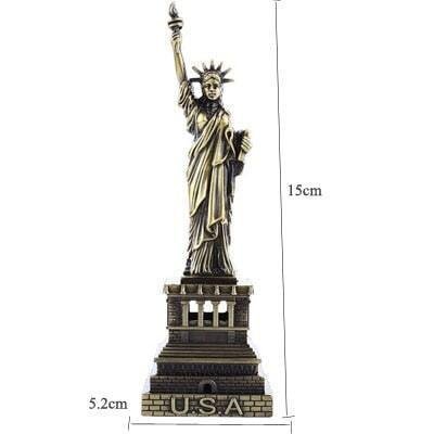 Figurine Métal Architecture Souvenir | Iaco - Designix Statuette Statue de la Liberté