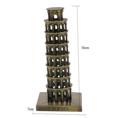 Figurine Métal Architecture Souvenir | Iaco - Designix Statuette Tour de Pise
