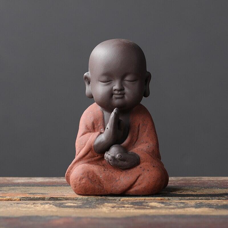 Figurines Mini Moines Bouddhistes | Gino - Designix Statuette C