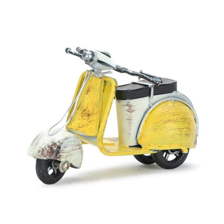 Figurines Moto Fer Artisanat | Zora - Designix Statuette Jaune 12x4.5x6.5cm