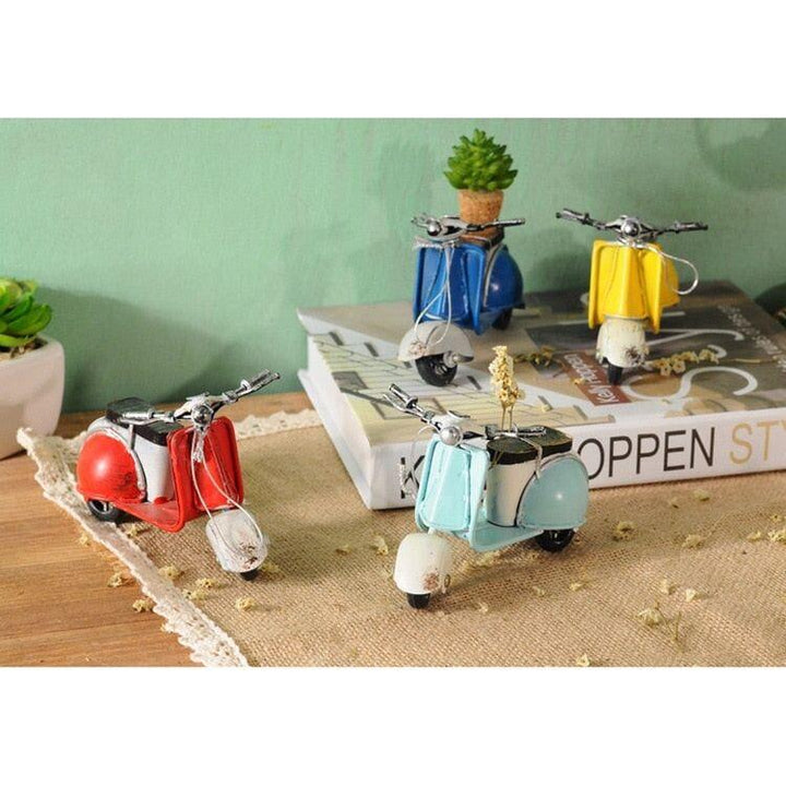 Figurines Moto Fer Artisanat | Zora - Designix Statuette Jaune 12x4.5x6.5cm