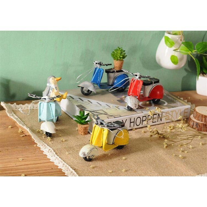 Figurines Moto Fer Artisanat | Zora - Designix Statuette Jaune 12x4.5x6.5cm