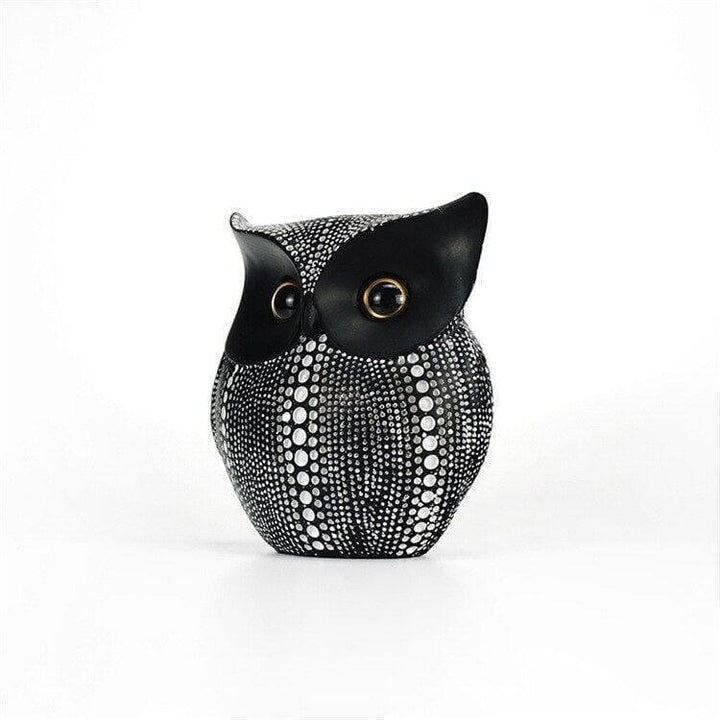 Hibou Résine Décoration Intérieure | Niva - Designix Statuette Noir