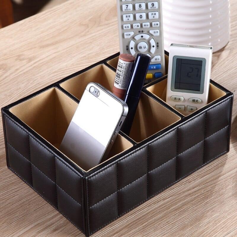 Boîte de rangement en cuir PU de luxe de haute qualité Organisateur de cosmétiques | Designix - Amazon - https://designix.fr/